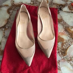 Christian Louboutin Mireille 80mm Nude Suede